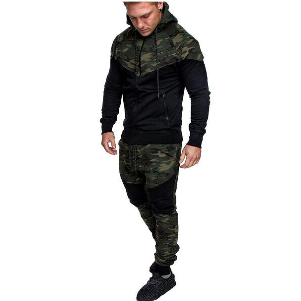 Men Sport Set Camouflage Tracksuit Male Hoodie Sport Trouser for Mens2