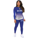 Two Piece Set Women Tracksuits Sets Brand Printed Hoodie Pants Sweatshirt Set Sports Suit For Women Clothing1