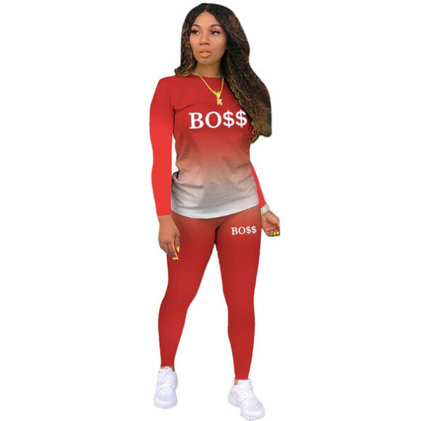 Two Piece Set Women Tracksuits Sets Brand Printed Hoodie Pants Sweatshirt Set Sports Suit For Women Clothing3