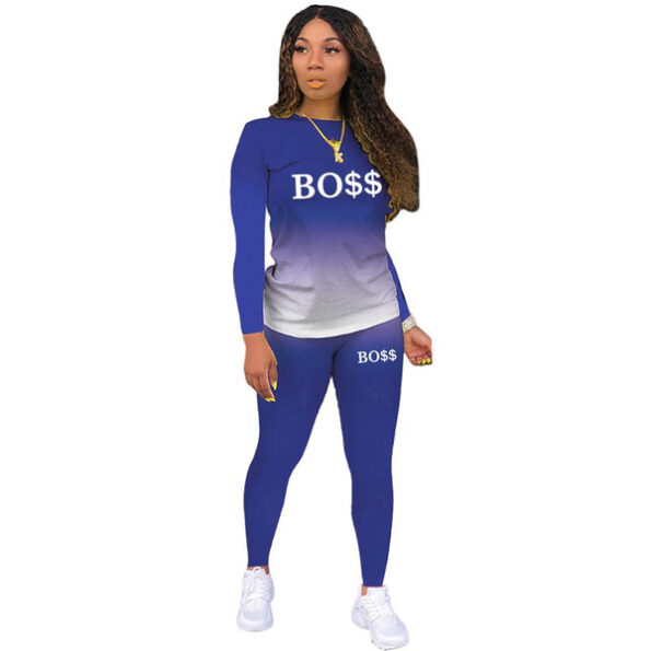 Two Piece Set Women Tracksuits Sets Brand Printed Hoodie Pants Sweatshirt Set Sports Suit For Women Clothing5